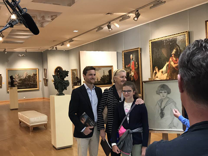 Потомки магнатской фамилии Радзивиллов посетили Национальный  художественный музей