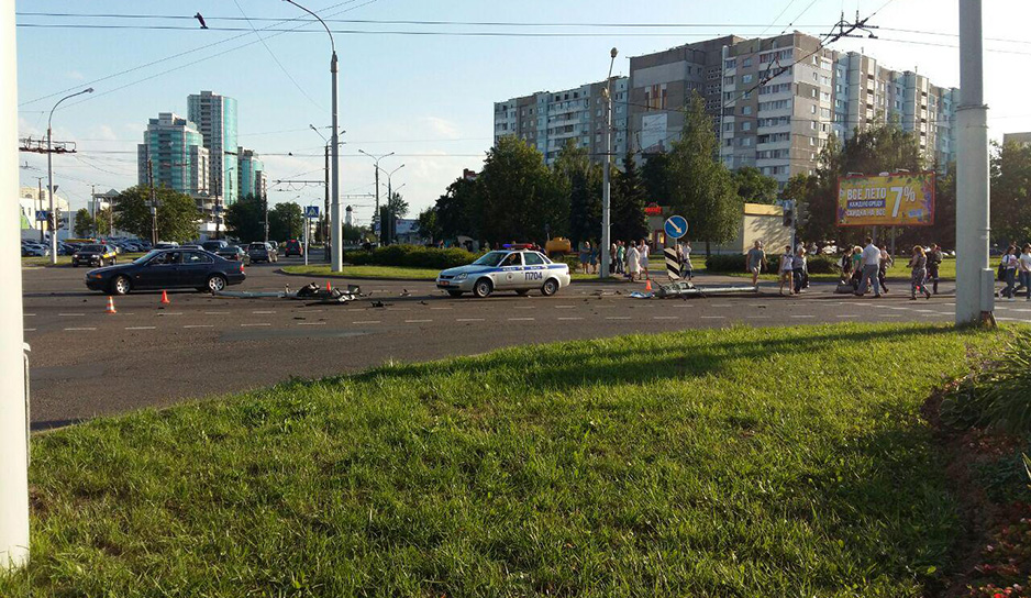 Авария в Минске 