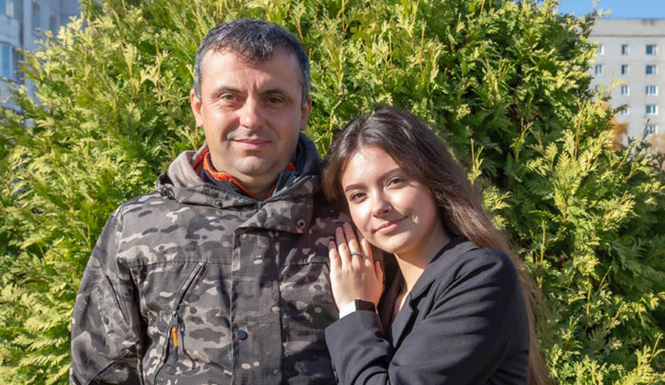 Денис Галузо и дочка Серафима