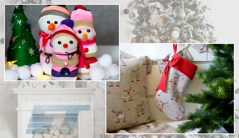 Снеговики и новогодние сапожки для детской