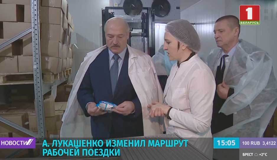 А. Лукашенко с рабочей поездкой в Шкловском районе