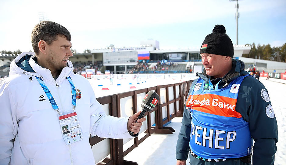 Белорусы выиграли смешанную эстафету на чемпионате России по биатлону в олимпийских дисциплинах