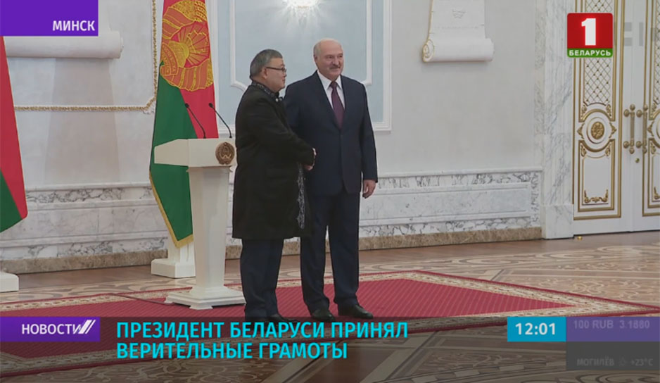 Президент Беларуси принял верительные грамоты послов и главы представительства Европейского союза