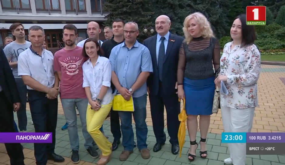 Александр Лукашенко встретился с представителями оппозиции в Бресте 