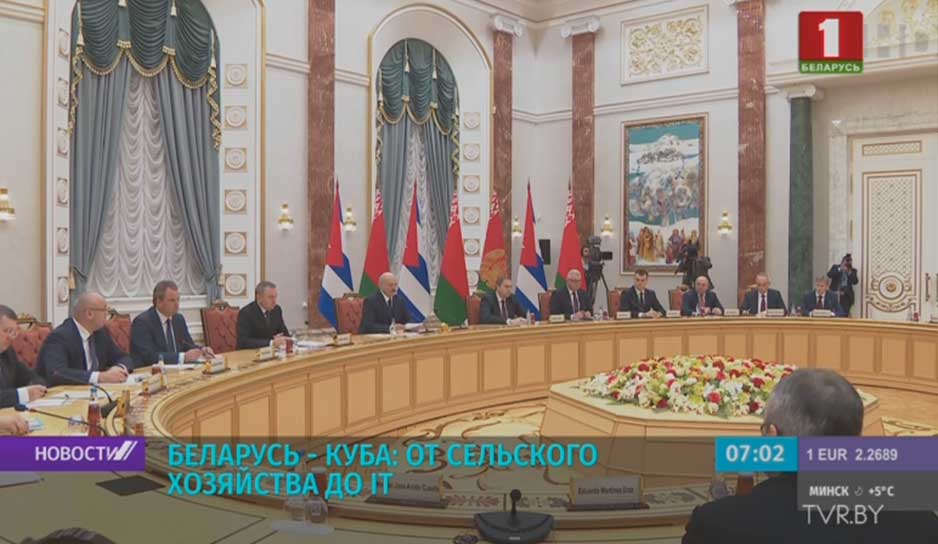 Александр Лукашенко и Мигель Диас-Канель обсудили весь спектр двусторонних отношений.jpg