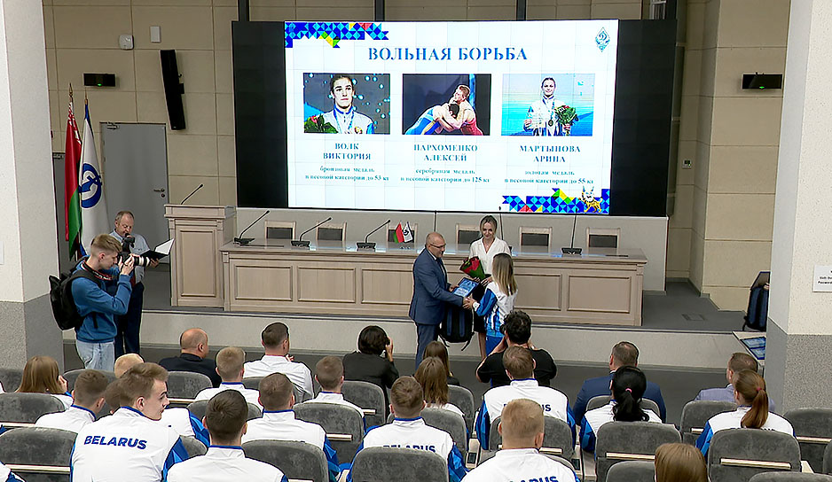 Спортсменов-динамовцев за успешное выступление на II Играх стран СНГ чествовали в Минске