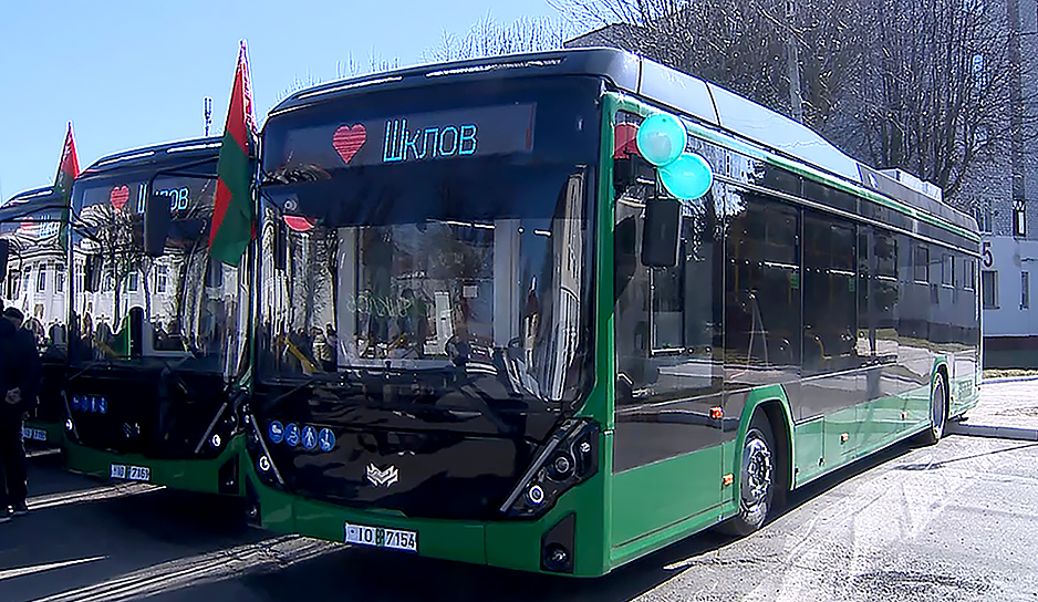 Шклов - город электробусов: в Беларуси стартовал пилотный проект по пассажирскому экотранспорту