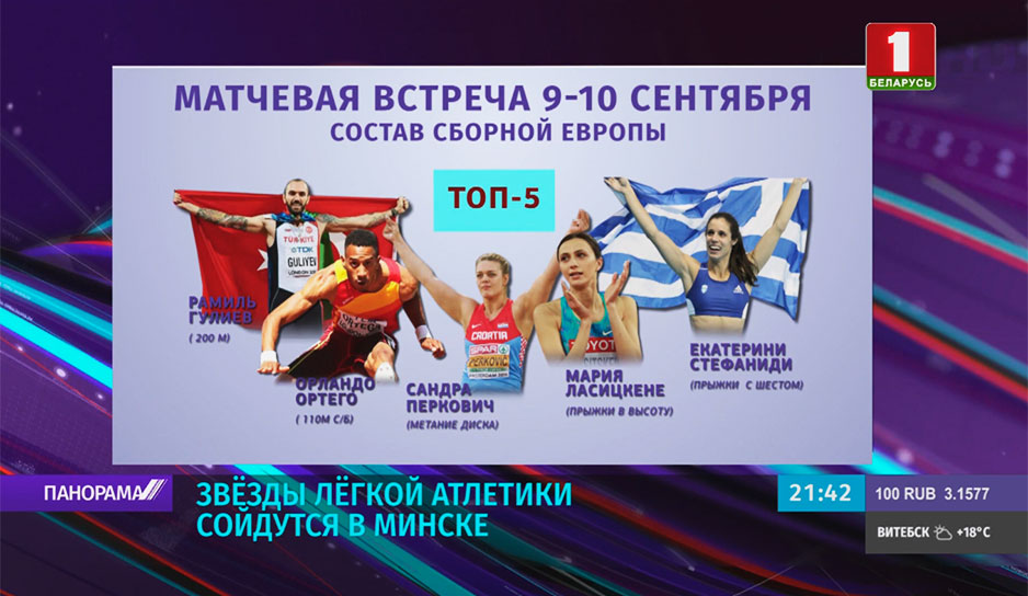 Звезды легкой атлетики Европы и США сойдутся в поединке в Минске. Топ-5 каждой из команд