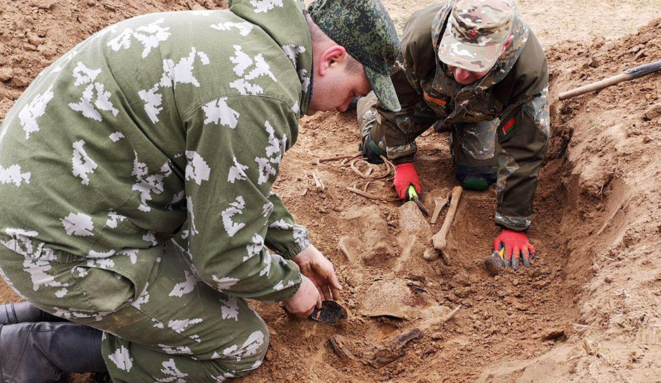 Под Могилевом обнаружены останки семи бойцов Красной армии 