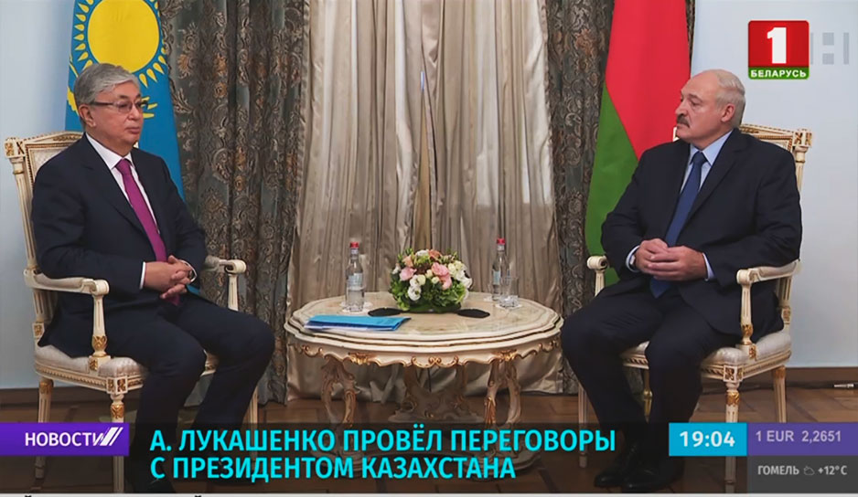 А. Лукашенко провел переговоры с президентом Казахстана