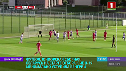 Юниорская сборная Беларуси по футболу на старте отбора к ЧЕ U-19 минимально уступила Венгрии 
