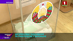 Досрочное голосование на референдуме в Воложине 