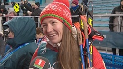 Дарья Домрачева завоевала серебряную медаль - вторую медаль в копилку сборной Беларуси 