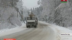 В Минской области продолжаются работы по ликвидации последствий масштабных снегопадов
