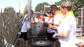 Ловля рыбы, спортивная эстафета и приготовление блюда - фестиваль "Соминская уха" прошел в Ивацевичском районе
