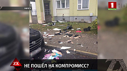 В Минске мужчина из окна своей квартиры выбросил телевизор и повредил чужой автомобиль 