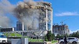 В Астане тушат пожар в 26-этажном  жилом здании