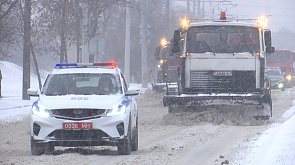 Беларусь накрыло снегом - по стране в усиленном режиме работают коммунальные службы