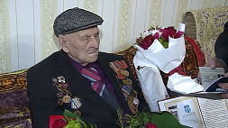 Участники акции "От всей души" побывали в гостях у жителя Могилева - ветерана Великой Отечественной войны