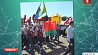 В России на параде студенчества "Евразия" студенты пронесли флаг Беларуси