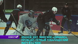 Хоккейное минское "Динамо" проведет первый товарищеский матч в КХЛ - в гостях команда из Новосибирска