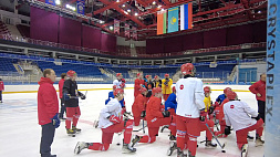 Белорусская молодежная сборная по хоккею готовится к домашнему турниру "Кубок Будущего"