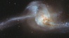 Телескоп "Хаббл" сделал фотографии двух галактик, слившихся в единое целое