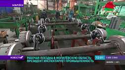 Импортозамещение в машиностроительной отрасли, развитие нефтехимии - темы рабочей поездки Президента в Могилевскую область