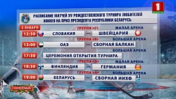 3 января стартует Рождественский турнир любителей хоккея на приз Президента Беларуси