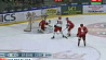 Сборная Беларуси по хоккею праздновала победу в матче олимпийской квалификации