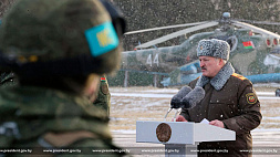 Выступление Александра Лукашенко на встрече миротворческого контингента, прибывшего из Казахстана