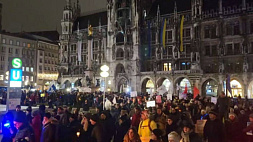 В Мюнхене проходит массовая демонстрация против поставки танков Украине