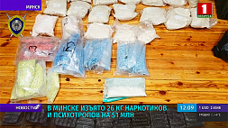 В Минске изъято 26 кг наркотиков и психотропов на $1 млн
