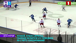 Юношеская сборная Беларуси по хоккею одержала победу на старте Кубка Сириуса