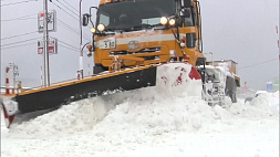 Японию накрыли сильные снегопады: сообщается о  пострадавших