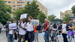 В Брюсселе у штаб-квартиры ООН  прошел митинг в поддержку беженцев