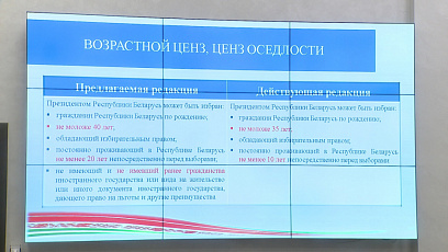 Встречи с коллективами по разъяснению новаций законопроекта "Об изменении Избирательного кодекса" продолжаются в Беларуси