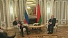 Во Дворце Независимости состоялась двусторонняя встреча президентов Беларуси и России