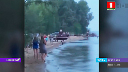 В Татарстане вертолет приземлился на оживленный пляж