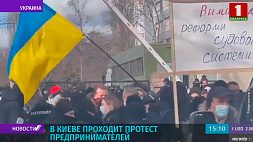 Протест предпринимателей в Киеве перерос в столкновения