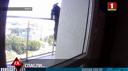 В Минске экипаж департамента охраны снял девушку с балкона на 24 этаже
