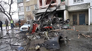 Названа причина крушения вертолета в Броварах в Украине