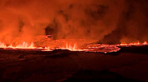 На исландском полуострове Рейкьянес началось извержение вулкана