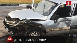 Вблизи деревни Голынец в Могилевском районе столкнулись Chevrolet Niva и Audi 80