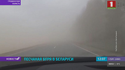 Песчаная буря накрыла белорусские города. Видео очевидцев