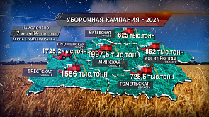 Белорусский каравай прибавляет в весе, хлебный марафон все ближе к финишу -  намолоты радуют