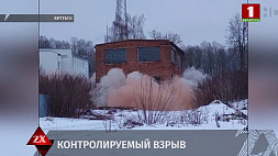В Витебске прогремел взрыв -  специалисты отряда "Витязь" снесли насосную станцию