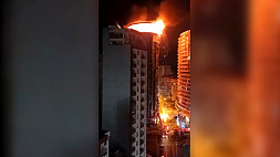 Пожар в Батуми:  в жилом комплексе загорелся ресторан "Вокс"