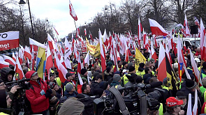 В Варшаве приступили к силовым разгонам фермеров, а точнее к полицейскому беспределу