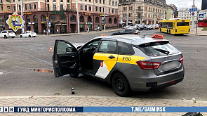 Авария с участием такси в Минске: госпитализированы пять человек